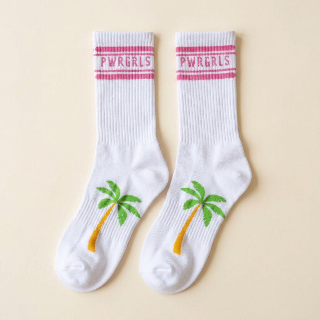 PWRGRLS Essentials — The Palm Tree Sock