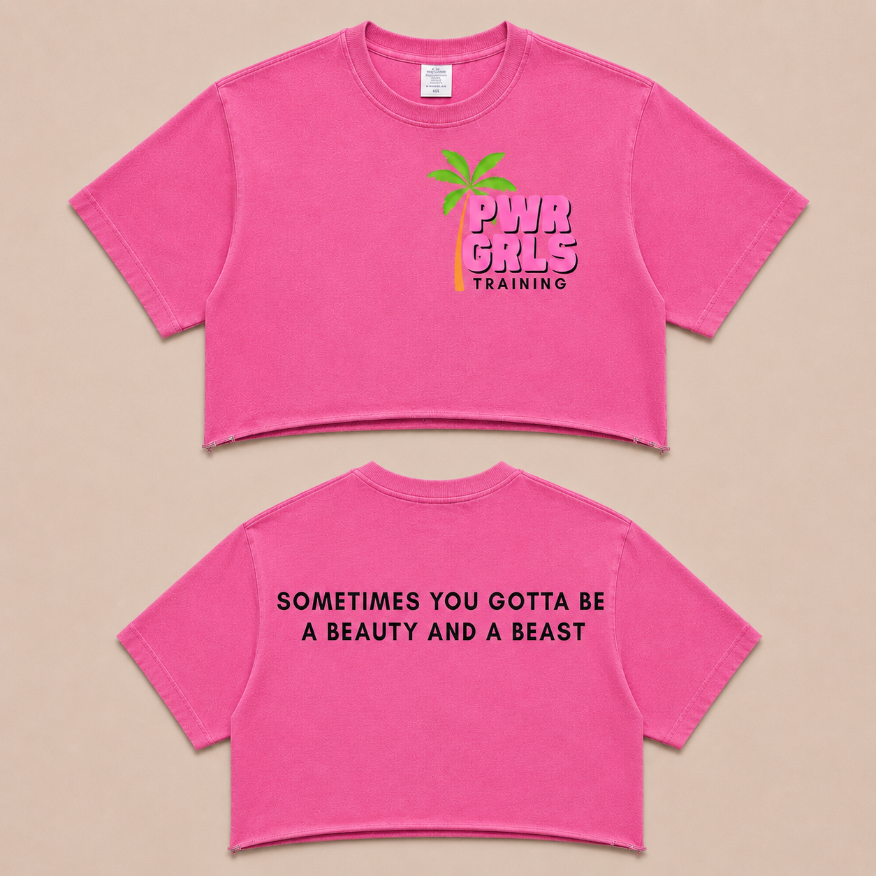 PWRGRLS Essentials — The Beauty & Beast Crop Top