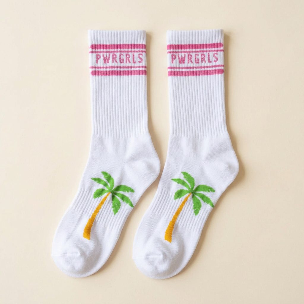 PWRGRLS Essentials — The Palm Tree Sock
