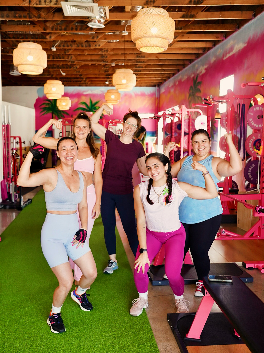 Women training together at PWRGRLS Sherman Oaks