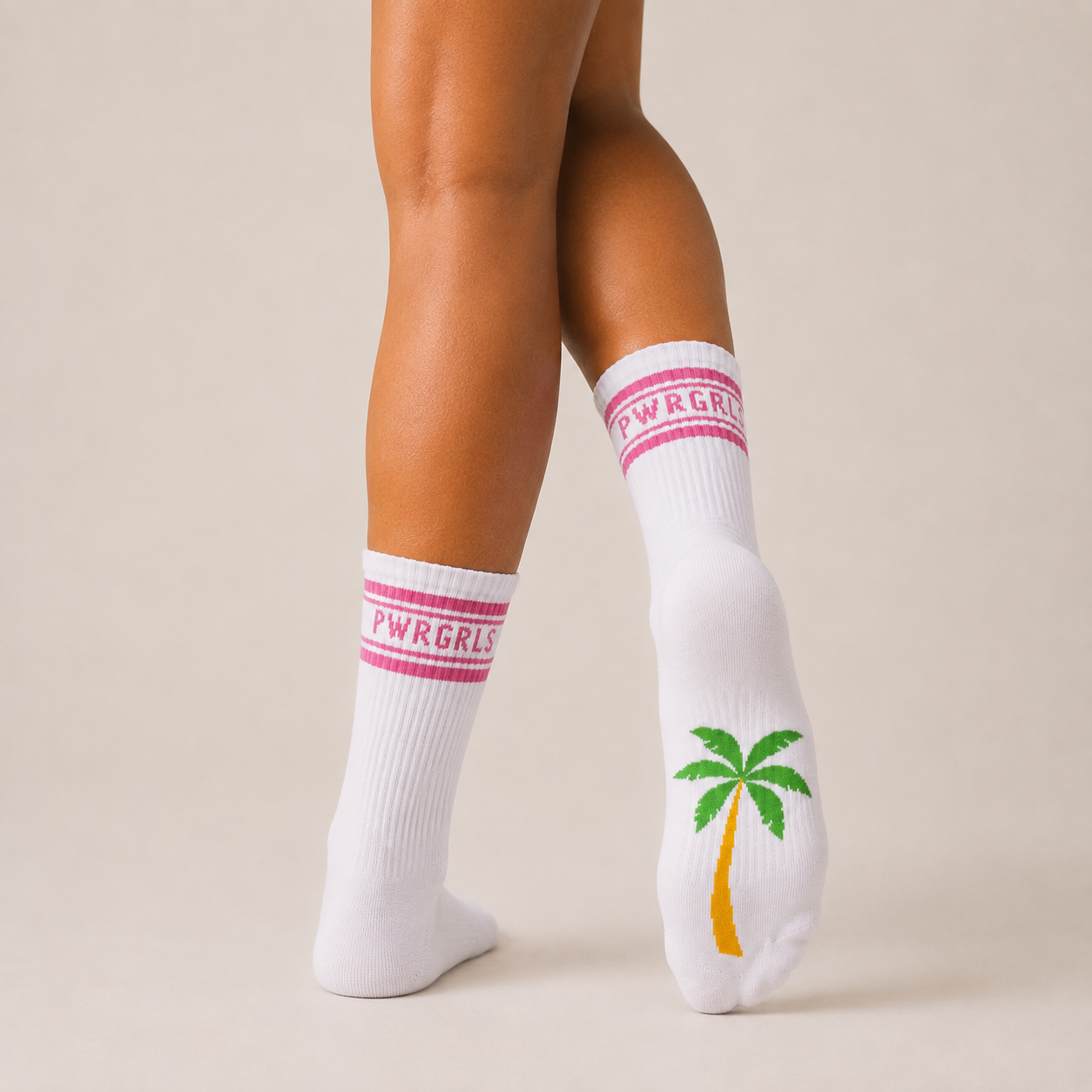 PWRGRLS Essentials — The Palm Tree Sock