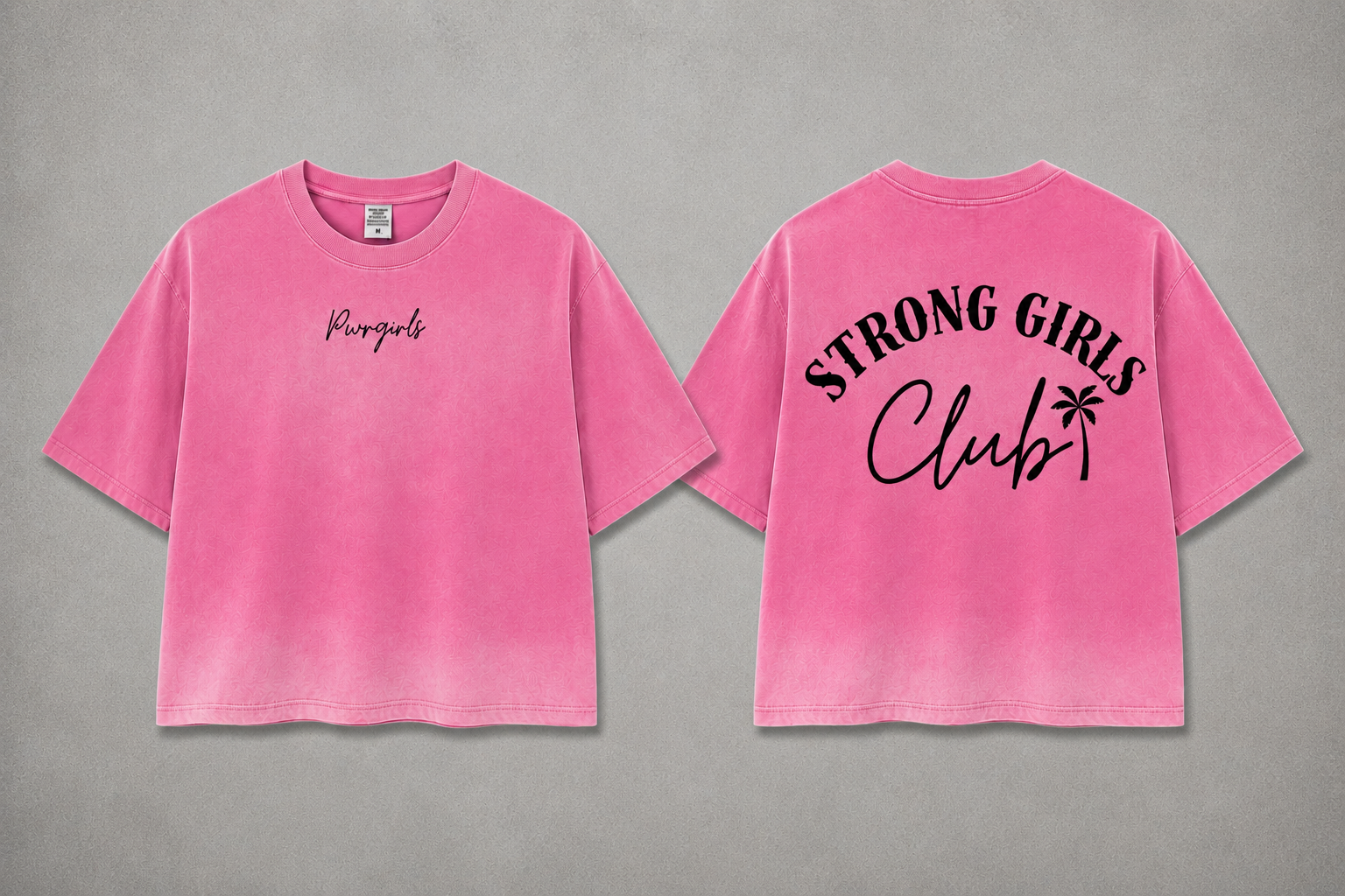 Strong Girls Club — The Oversized Club Tee (Pump Cover)